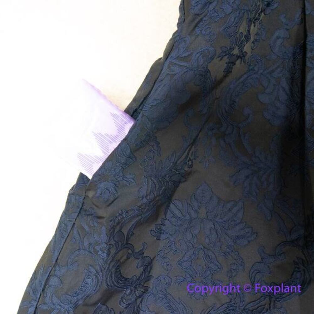 New! City Chic Ornate Dress in black lace and navy jacquard, plus size 24 - Picture 12 of 16